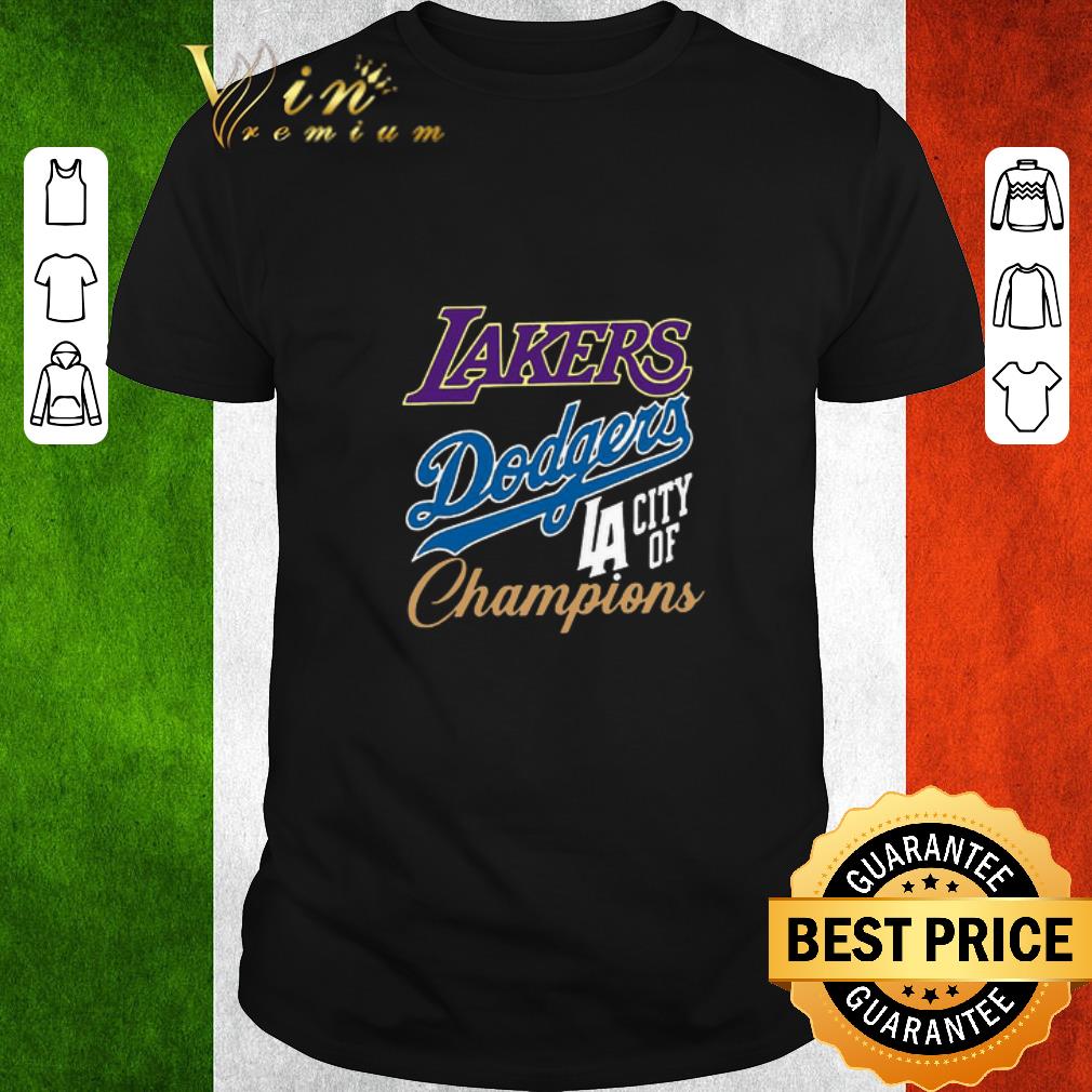 Top Los Angeles Dodgers Lakers Champions Championship World Series shirt
