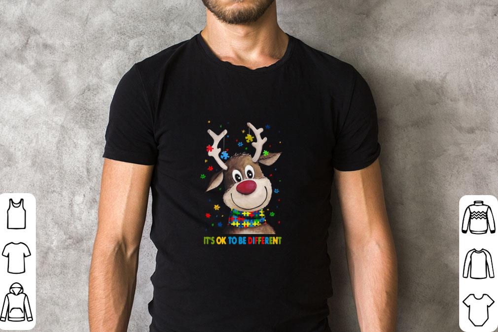 Official Autism Awareness Reindeer It’s Ok To Be Different shirt