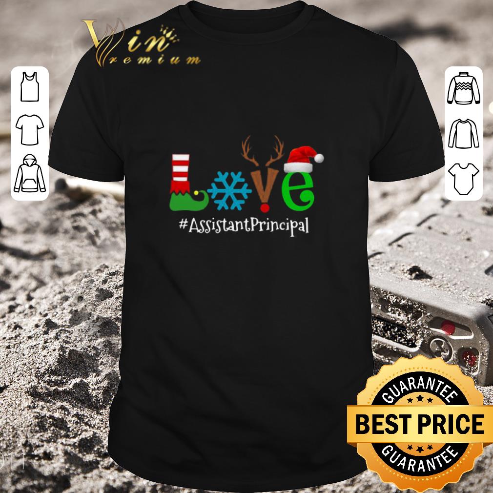 Premium Love Snow Elf Reindeer Assistant Principal Christmas Sweater shirt