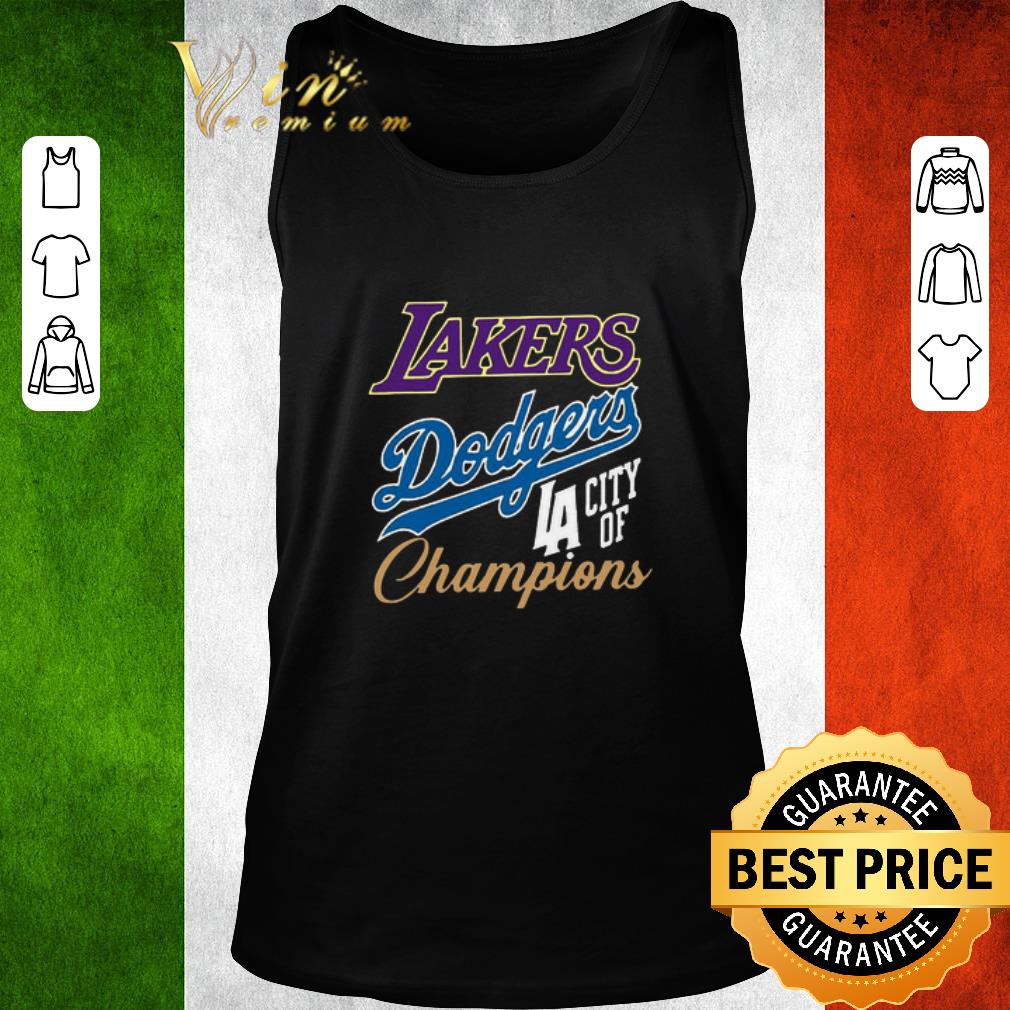 Top Los Angeles Dodgers Lakers Champions Championship World Series shirt