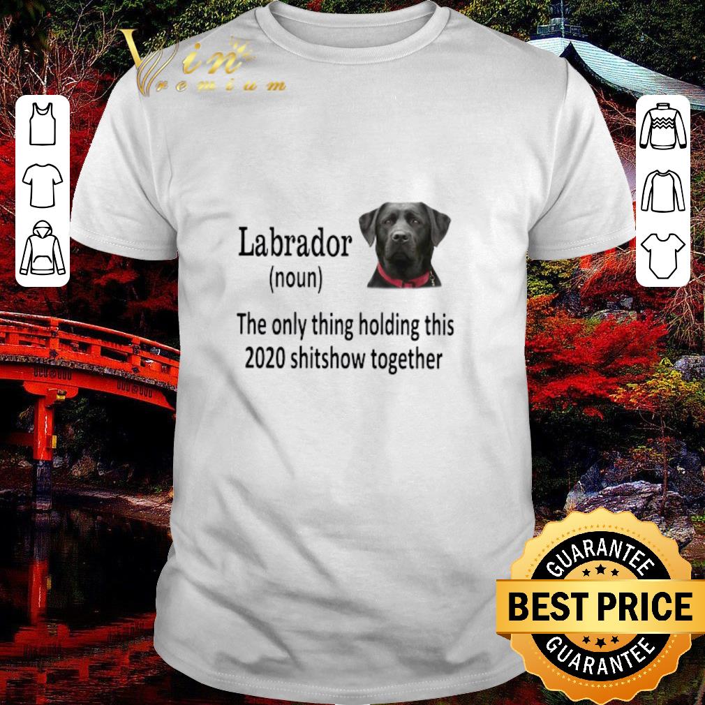 Top Labrador The Only Thing Holding This 2020 Shitshow Together shirt