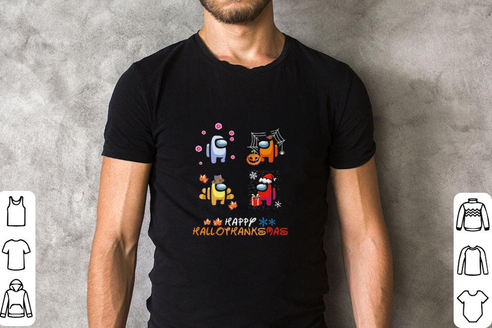 Official Among Us Happy Hallothanksmas shirt