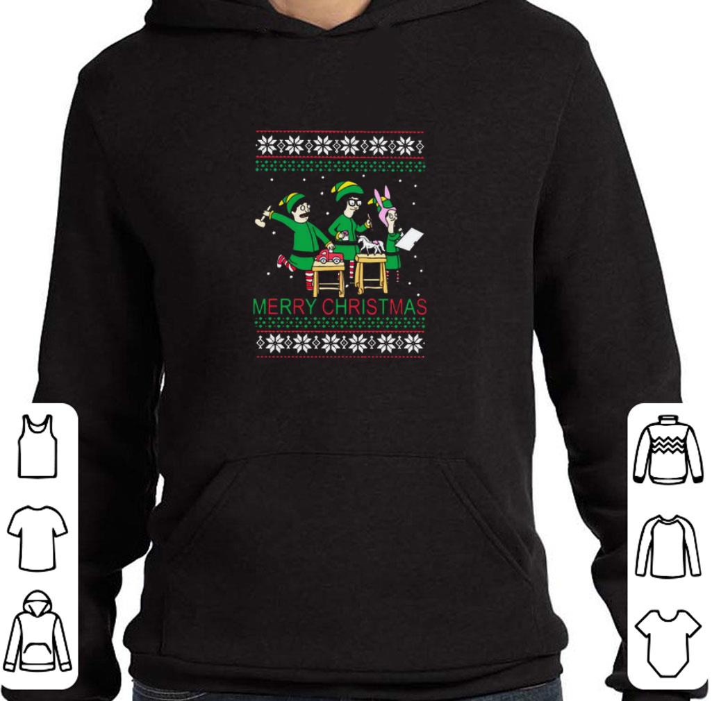 4da9183f official bob s burgers elf merry christmas sweater shirt 4 - Official Bob’s Burgers Elf Merry Christmas Sweater shirt