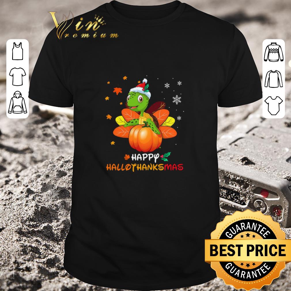 Awesome Turtle Santa Happy Hallothanksmas Christmas weater