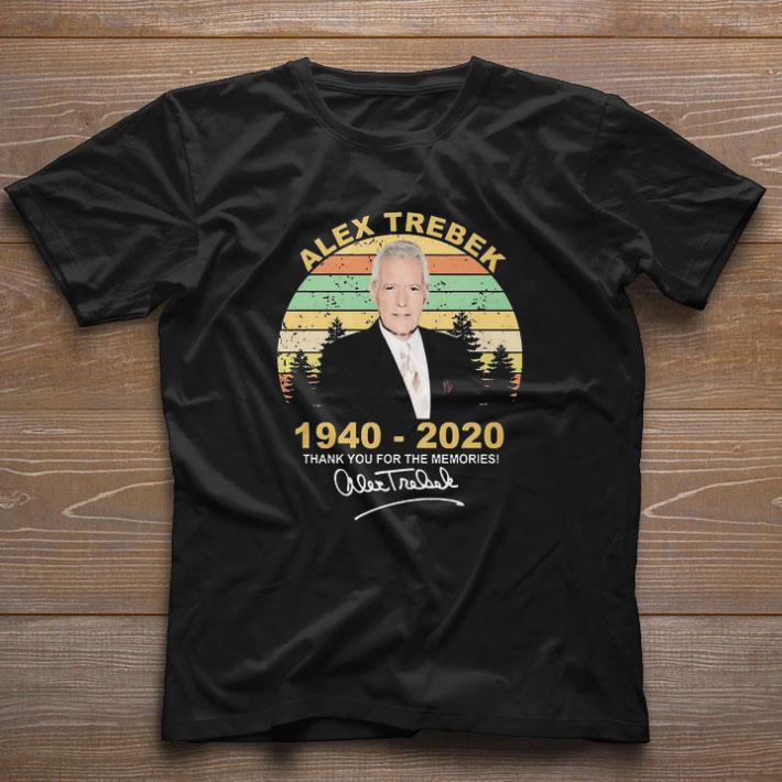 Top Alex Trebek 1940 2020 Thank You For The Memories Vintage shirt