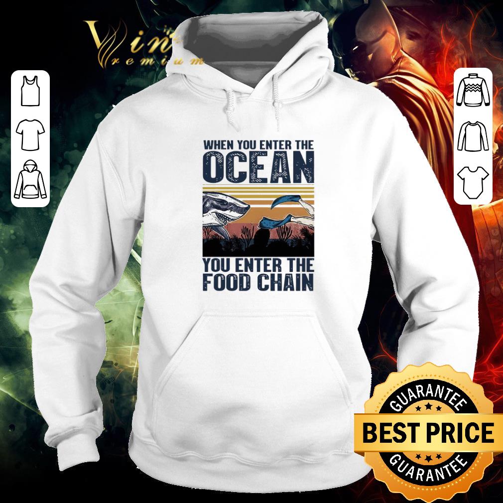 61baa674 funny when you enter the ocean you enter the food chain vintage retro shirt 4 - Funny When You Enter The Ocean You Enter The Food Chain Vintage Retro shirt