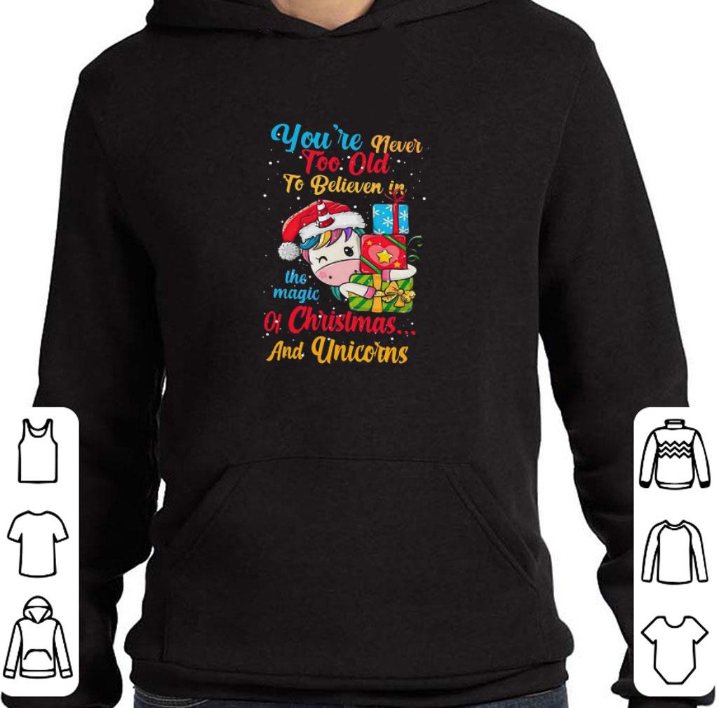 Nice You’re Never Too Old To Believe In The Magic Of Christmas And Unicorns Sweater shirt 6780a565 nice you re never too old to believe in the magic of christmas and unicorns sweater shirt 4 - Nice You’re Never Too Old To Believe In The Magic Of Christmas And Unicorns Sweater shirt