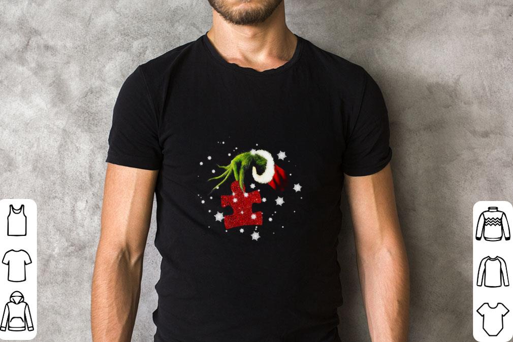 Original Hand Grinch Holding Autism Christmas Sweater shirt