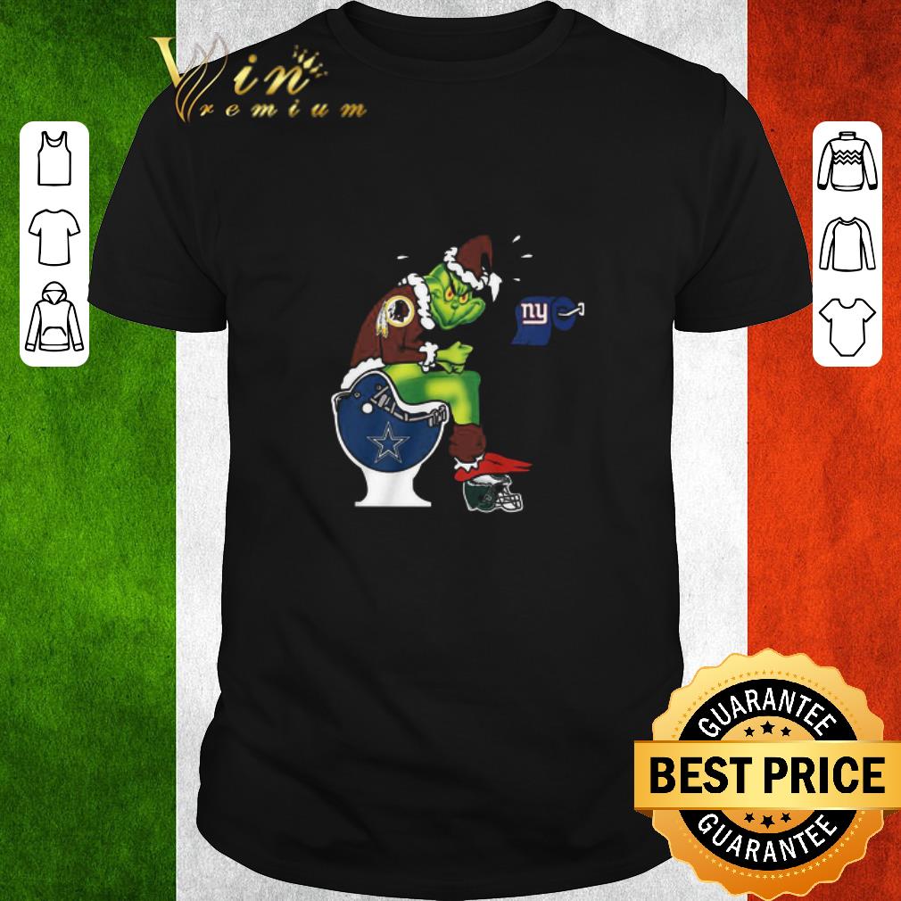 Hot The Grinch Washington Football Team Shit On Toilet Dallas Cowboys And Other Teams Christmas Sweater shirt