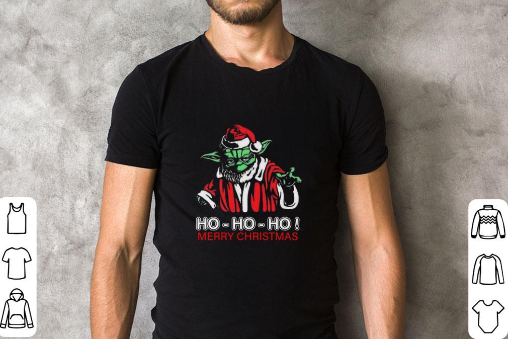 Pretty Santa Master Yoda Ho Ho Ho Merry Christmas sweater