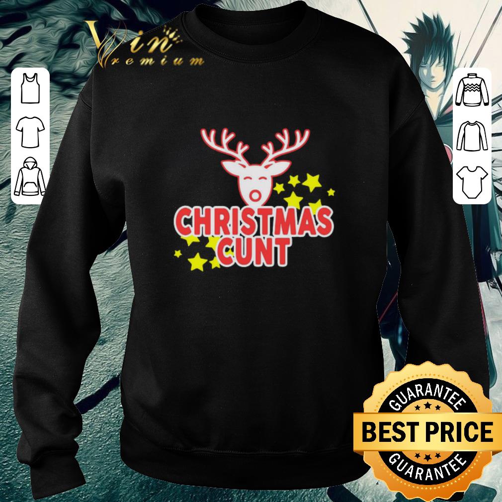 7a72b491 awesome reindeer christmas cunt sweater 4 - Awesome Reindeer Christmas Cunt sweater