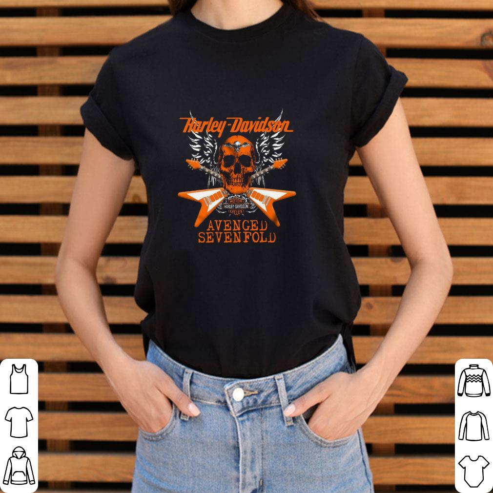 Funny Skull Harley Davidson Motorcycles Avenged Sevenfold shirt Funny Skull Harley Davidson Motorcycles Avenged Sevenfold shirt