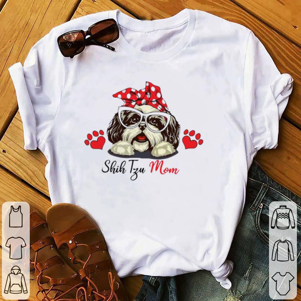Hot Shih Tzu Mom Bow Head Scarf shirt