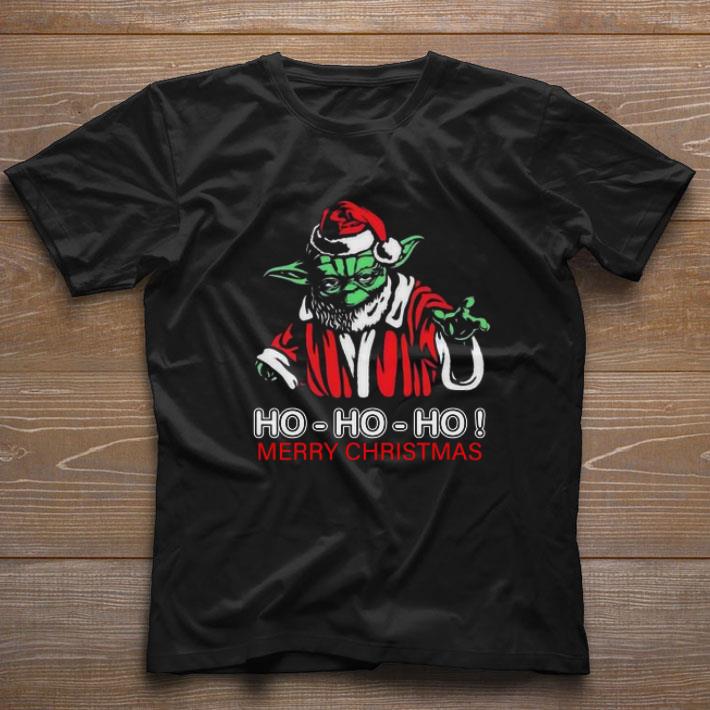 Pretty Santa Master Yoda Ho Ho Ho Merry Christmas sweater