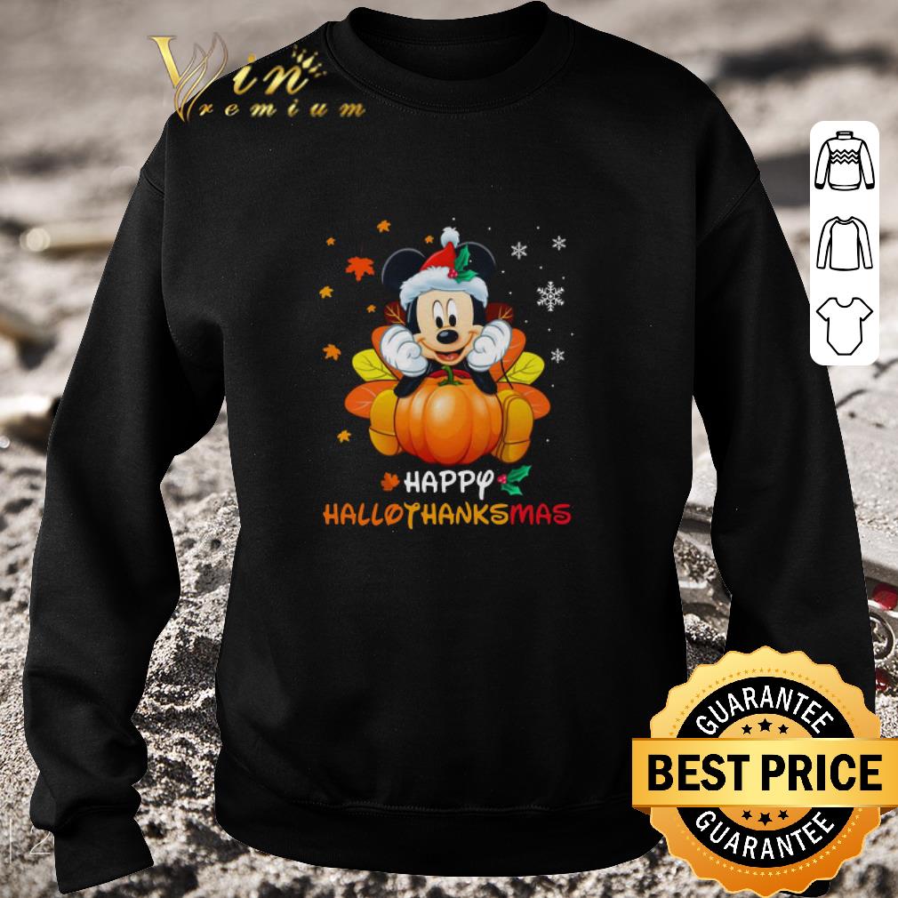 9e36c089 premium mickey mouse santa happy hallothanksmas weater 4 - Premium Mickey Mouse Santa Happy Hallothanksmas weater