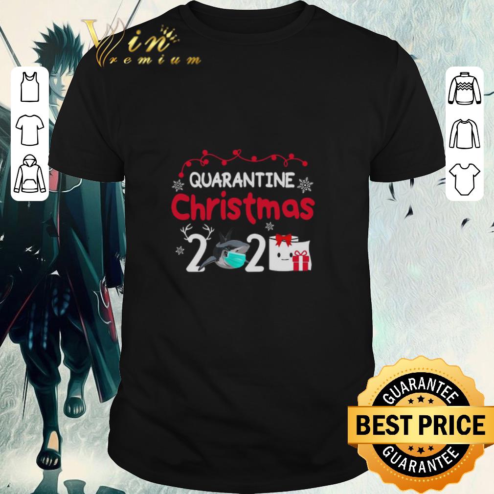 Pretty Quarantine Christmas 2020 Shark Mask Toilet Paper Sweater shirt