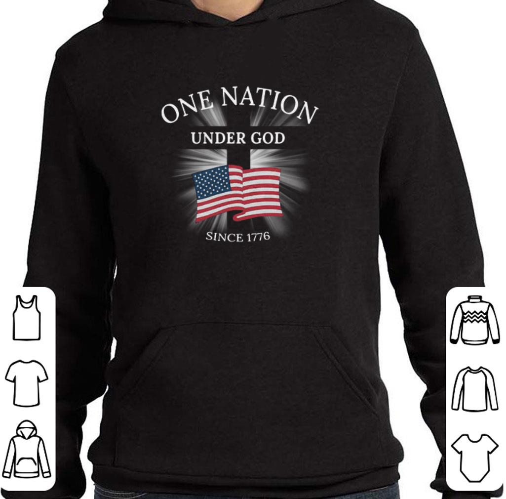 c48c367e premium one nation under god since 1776 american flag shirt 4 - Premium One Nation Under God Since 1776 American Flag shirt