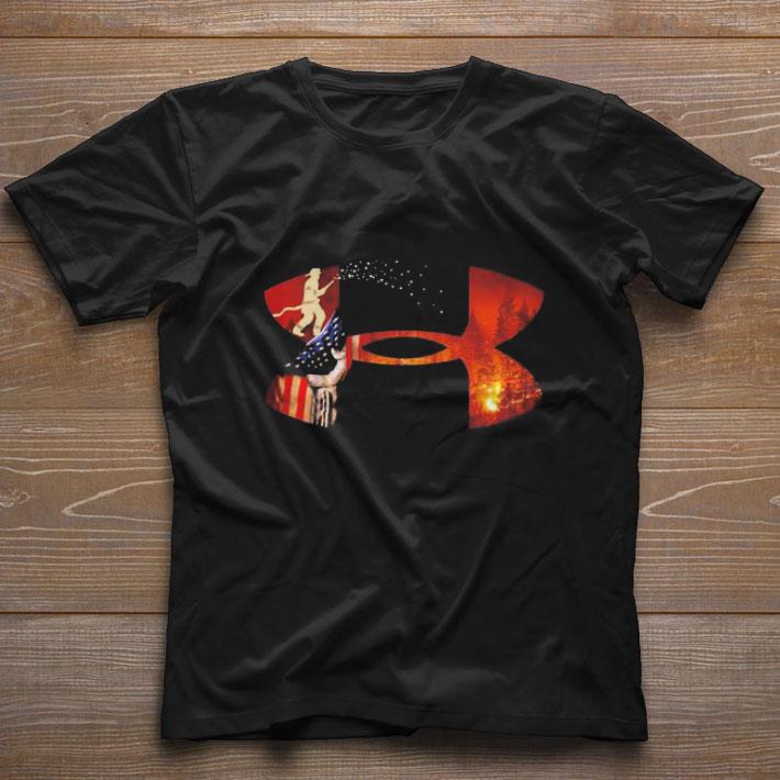 Original Under Armour Fireman American flag shirt
