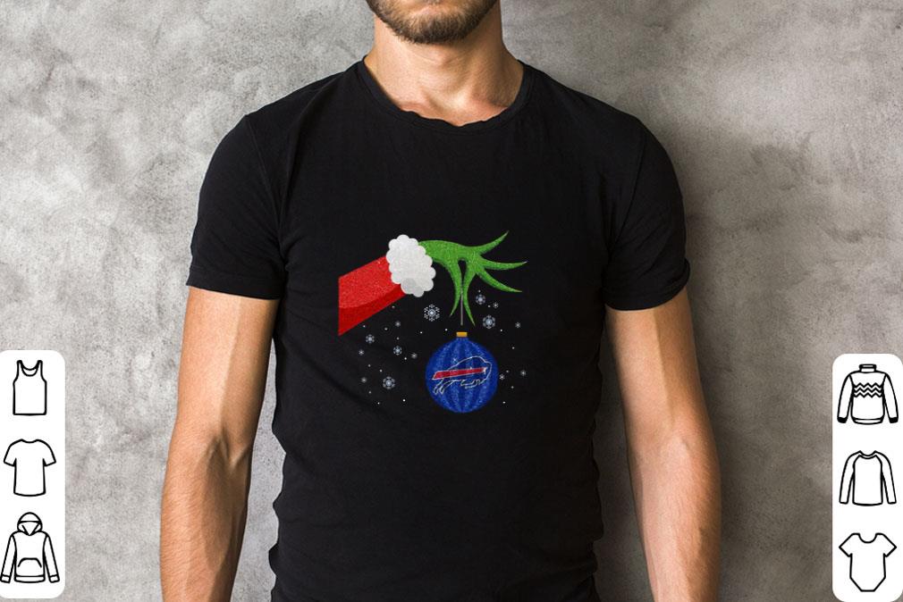 Top Hand The Grinch Holding Christmas 2020 Ornament Buffalo Bills Sweater shirt