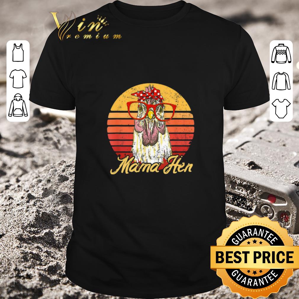 Official Mama Hen Chicken Farm Animals Vintage Retro shirt
