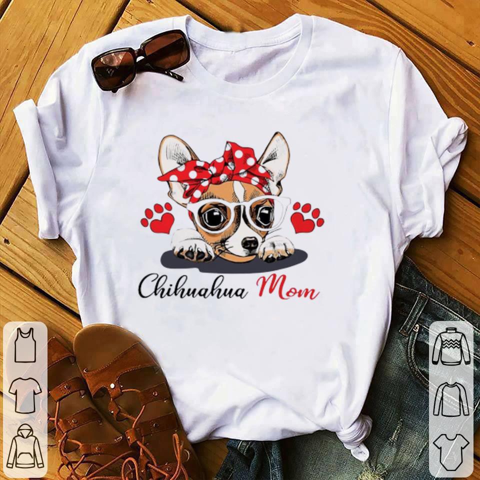 Official Chihuahua Dog Mom Paw Heart shirt