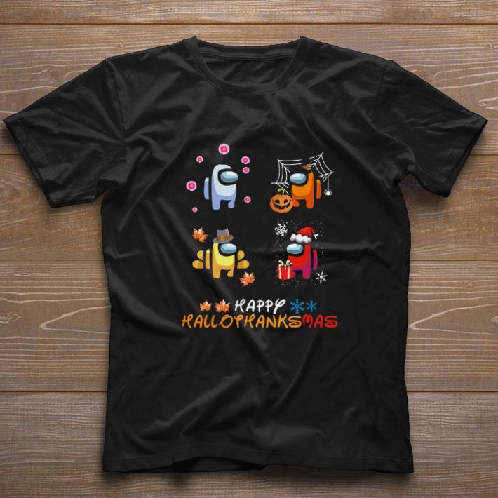 Official Among Us Happy Hallothanksmas shirt