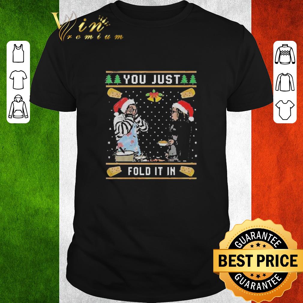 Official Schitts Creek You Just Fold It In Ugly Christmas Sweater shirt