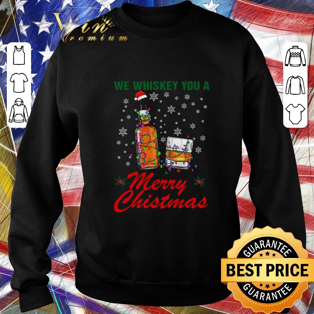 Hot We Whiskey You A Merry Christmas Ugly Sweater shirt 0fc831cc hot we whiskey you a merry christmas ugly sweater shirt 4 - Hot We Whiskey You A Merry Christmas Ugly Sweater shirt