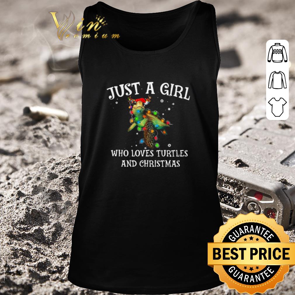 Premium Just A Girl Who Loves Turtles And Christmas shirt