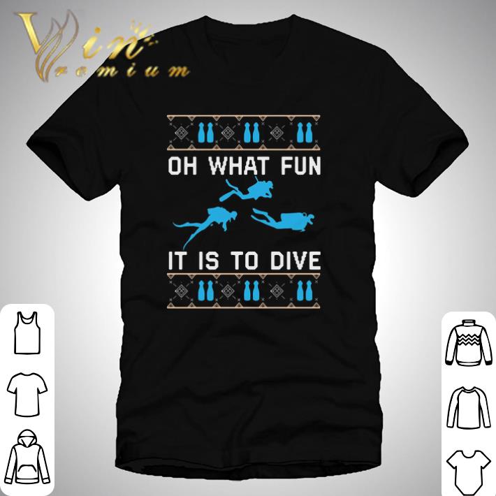 Awesome On What Fun It Is To Dive Christmas Sweat shirt