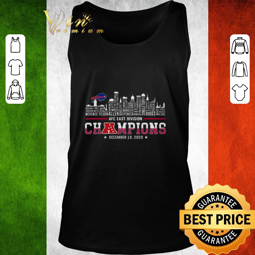 Top Buffalo Bills AFC East Division Champions 2020 Name Players shirt