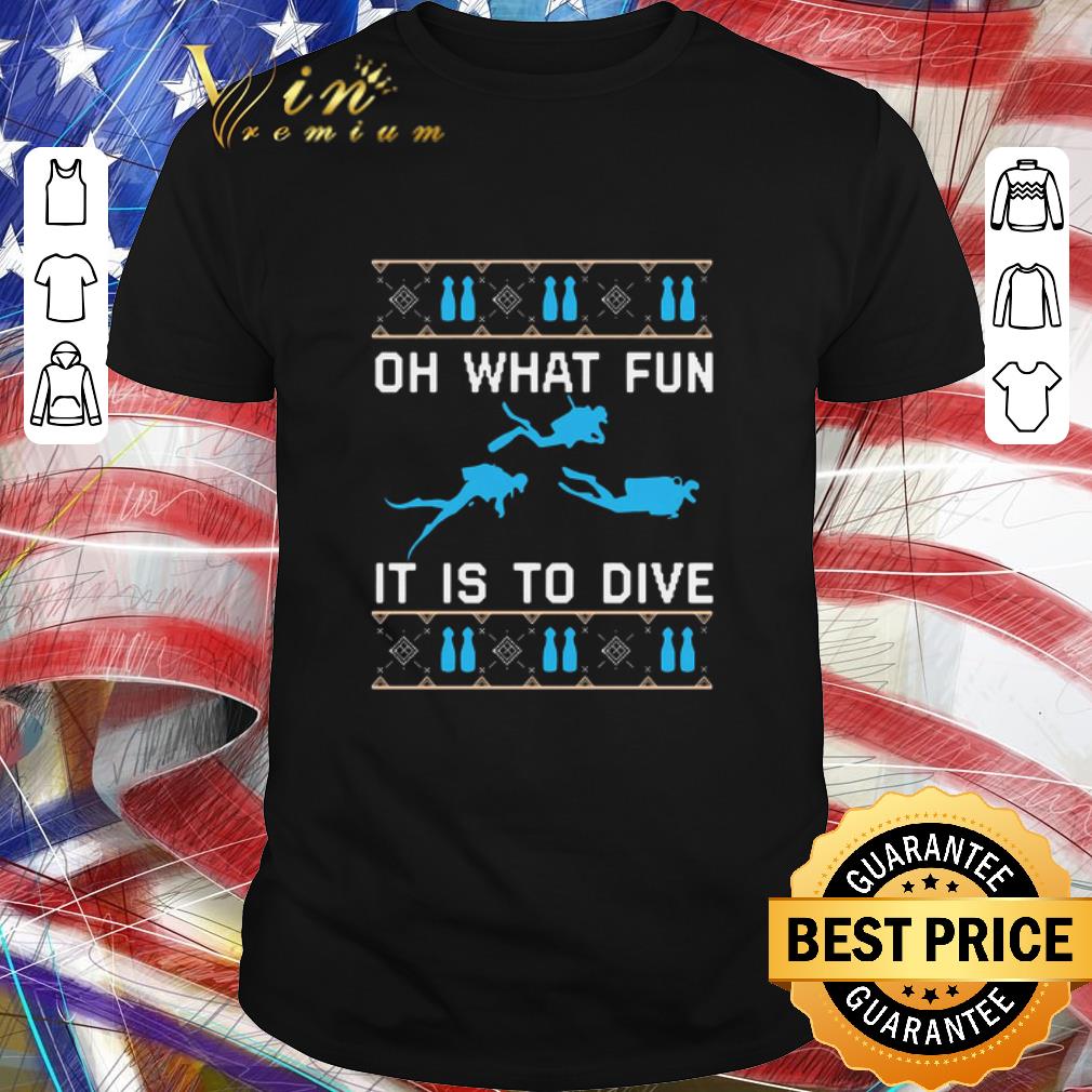 Hot On What Fun It Is To Dive Christmas Sweat shirt