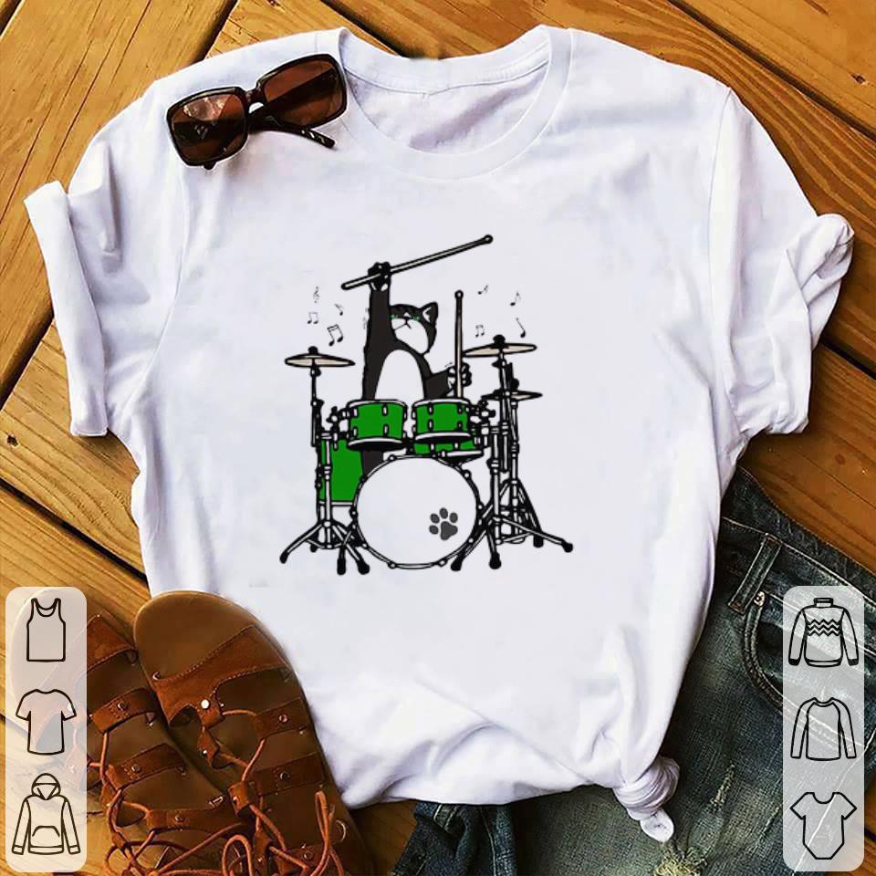 Funny Cat Meow Band And Drum shirt