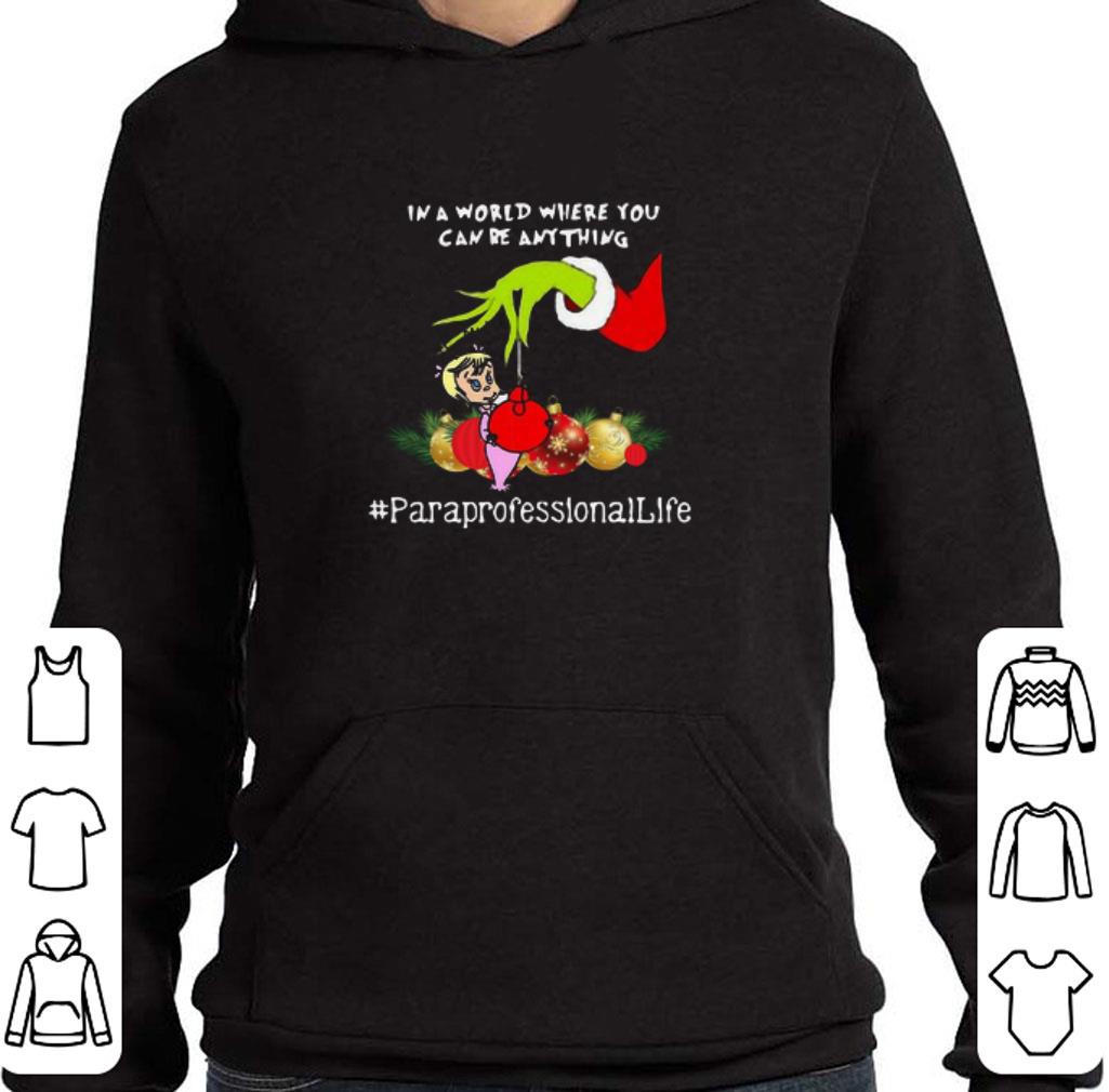 8464a16f top hand grinch holding ornaments in a world where you can be anything paraprofessional sweater shirt 4 - Top Hand Grinch Holding Ornaments In A World Where You Can Be Anything Paraprofessional Sweater shirt