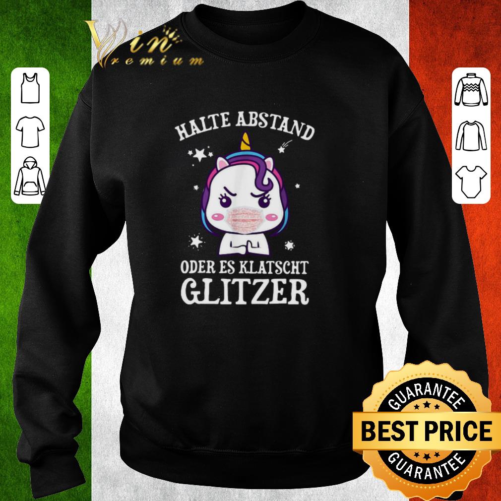 88539e12 pretty unicorn halte abstand oder es klatscht glitzer shirt 4 - Pretty Unicorn Halte Abstand Oder Es Klatscht Glitzer shirt