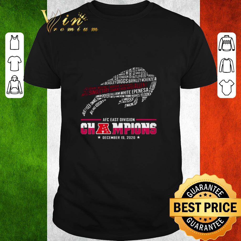 Original Name Players Buffalo Bills AFC East Division Champions December 19 2020 shirt