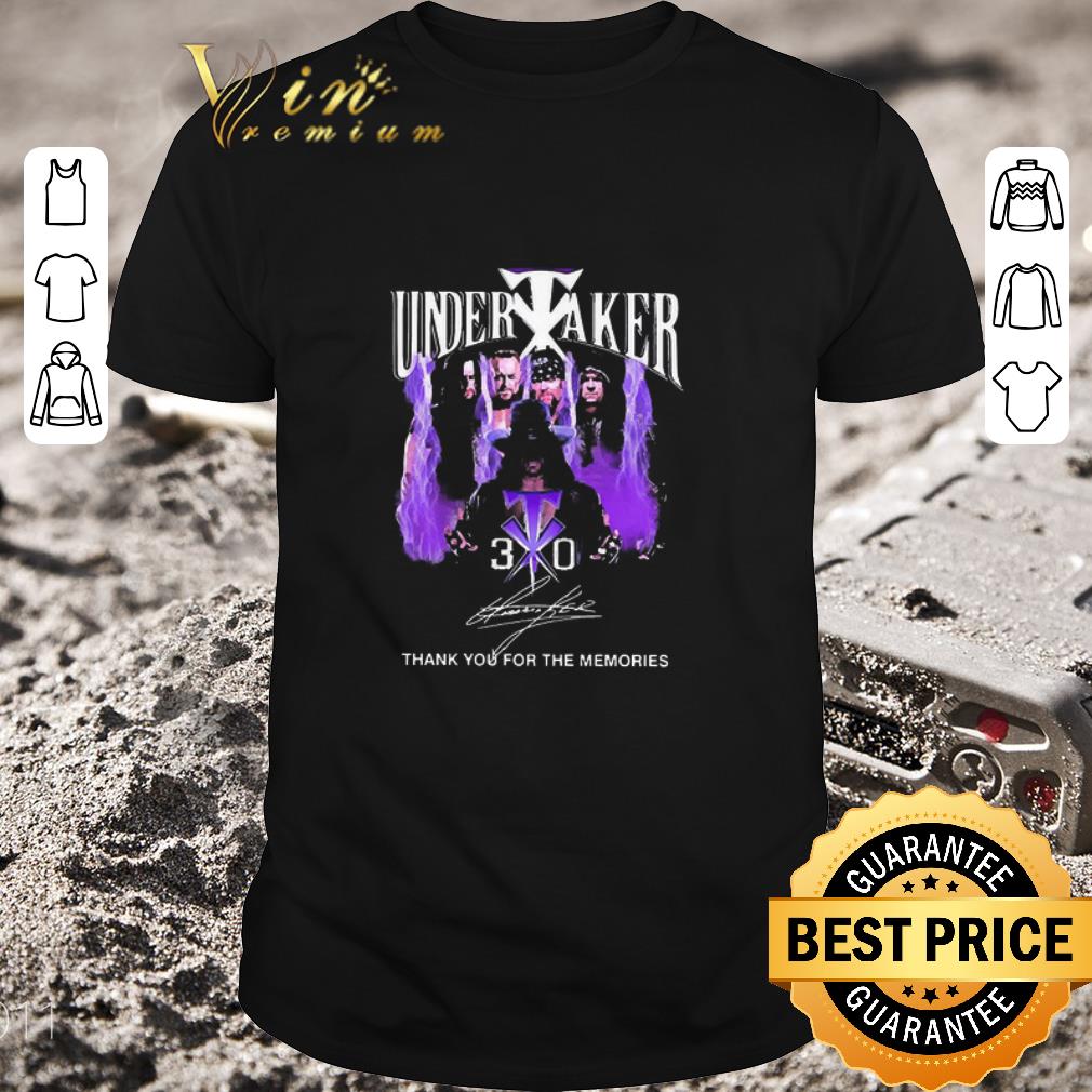 Hot Undertaker Thank You For The Memories Signature shirt