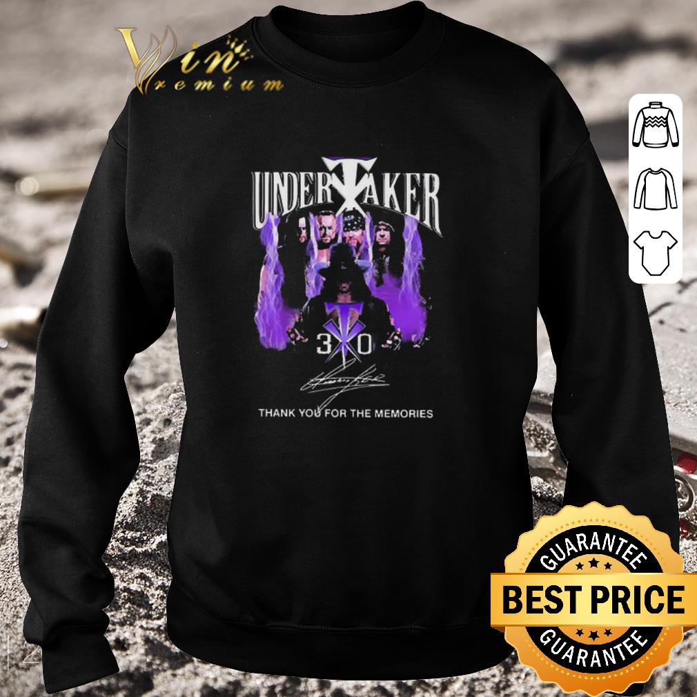 d2e4c392 hot undertaker thank you for the memories signature shirt 4 - Hot Undertaker Thank You For The Memories Signature shirt