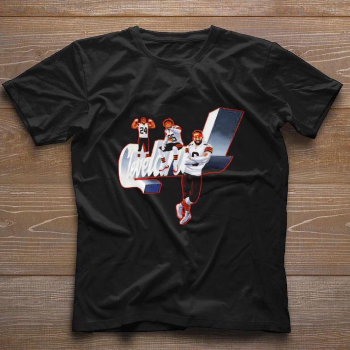Nice Cleveland Browns Nick Chubb Myles Garrett Baker Mayfield shirt