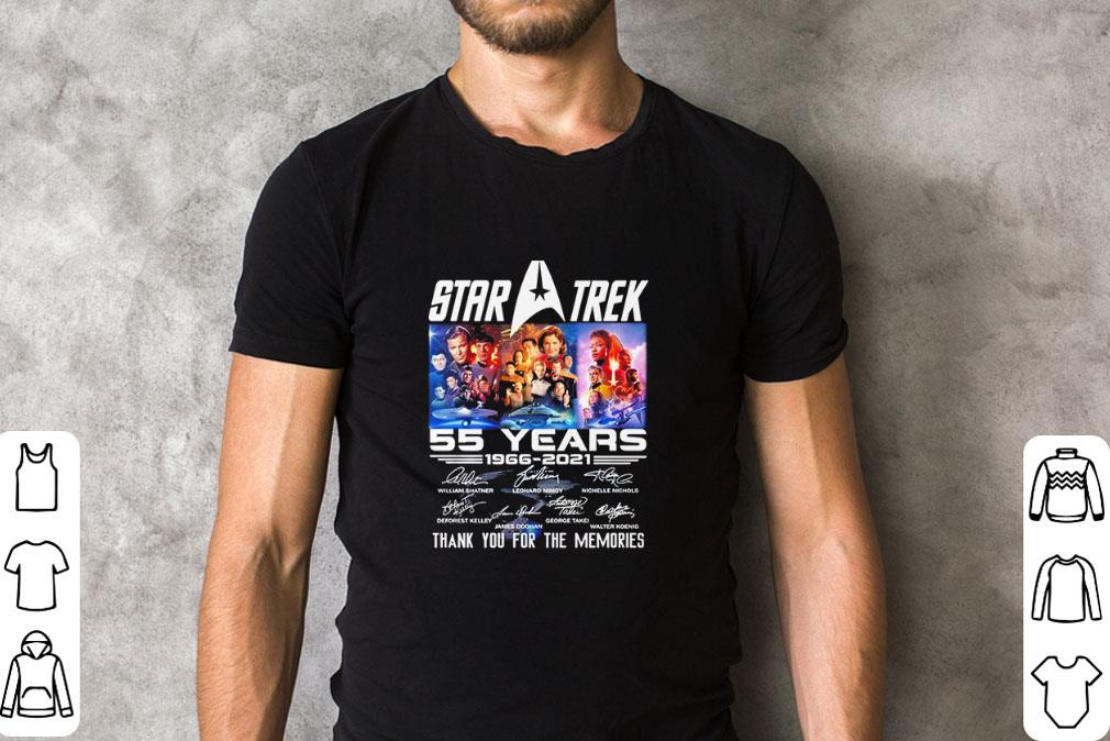 Premium Star Trek 55 years 1966-2021 signature thank you for the memories shirt