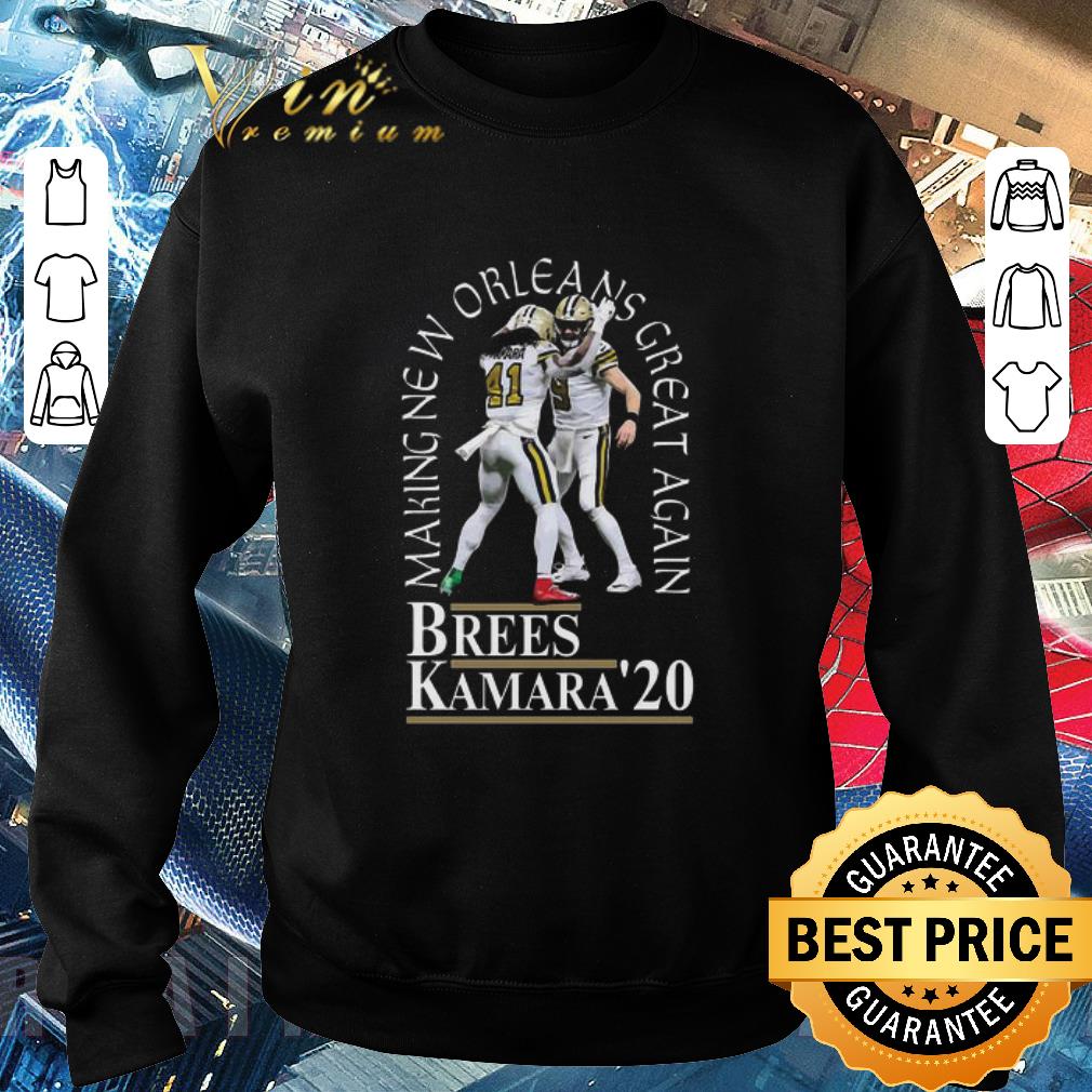 a3e43237 top brees kamara 2020 making new orleans saints great again shirt 4 - Top Brees Kamara 2020 Making New Orleans Saints Great Again shirt