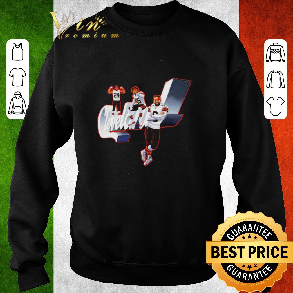 b84250a0 top cleveland browns nick chubb myles garrett baker mayfield shirt 4 - Top Cleveland Browns Nick Chubb Myles Garrett Baker Mayfield shirt
