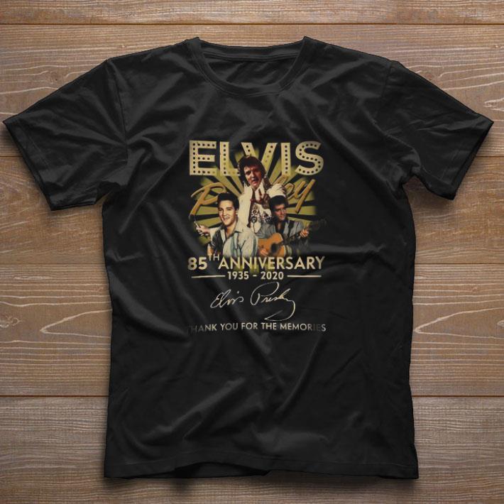 Awesome Elvis 85th anniversary 1935-2020 thank for the memories shirt