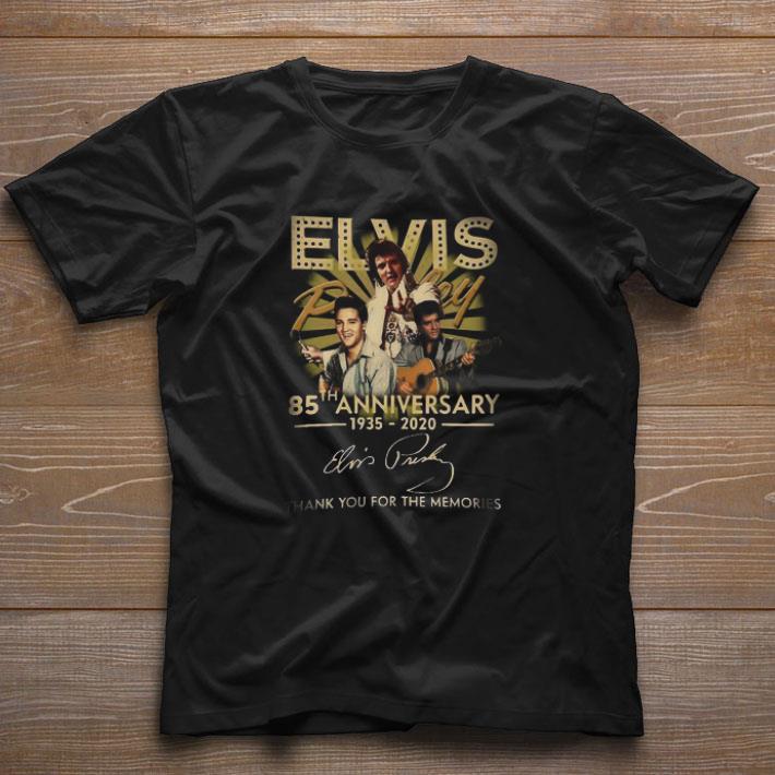 Awesome Elvis 85th anniversary 1935-2020 thank for the memories shirt