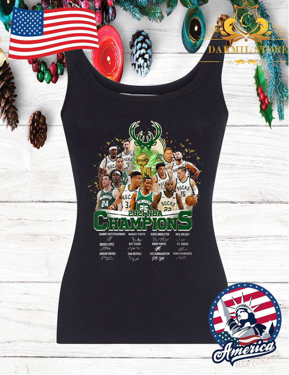 Bucks NBA Champions T Shirt Bucks NBA Champions tank TOP - Bucks NBA Champions T Shirt