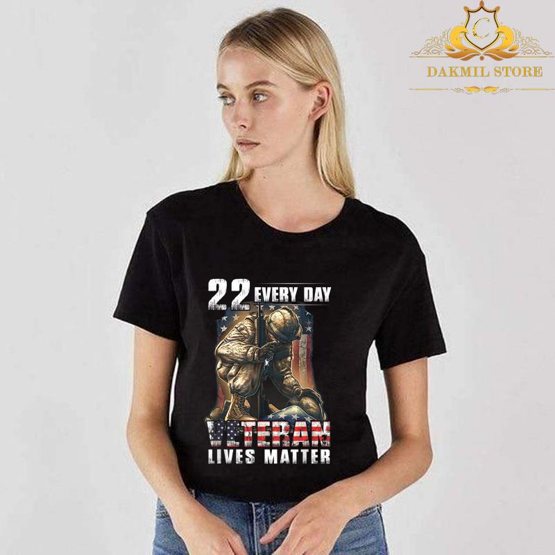 22 EVERY DAY Veteran Lives Matter Military Suicide Awareness Shirt