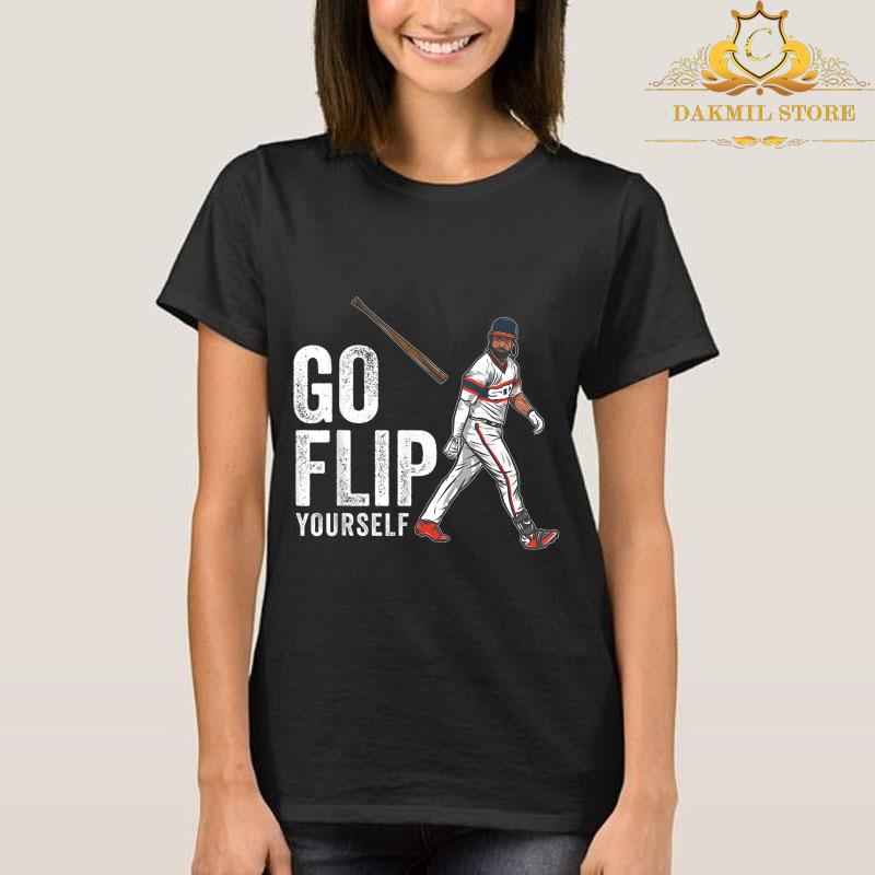 Go Flip Yourself Goodwin Bat Flip Chicago SouthSide Baseball Shirt