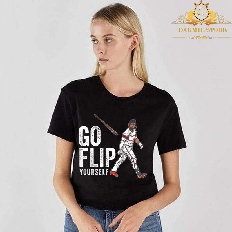 Go Flip Yourself Goodwin Bat Flip Chicago SouthSide Baseball Shirt