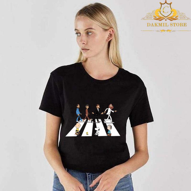 The Beatles Abbey Road Peanut Snoopy Youth Kids T-Shirt