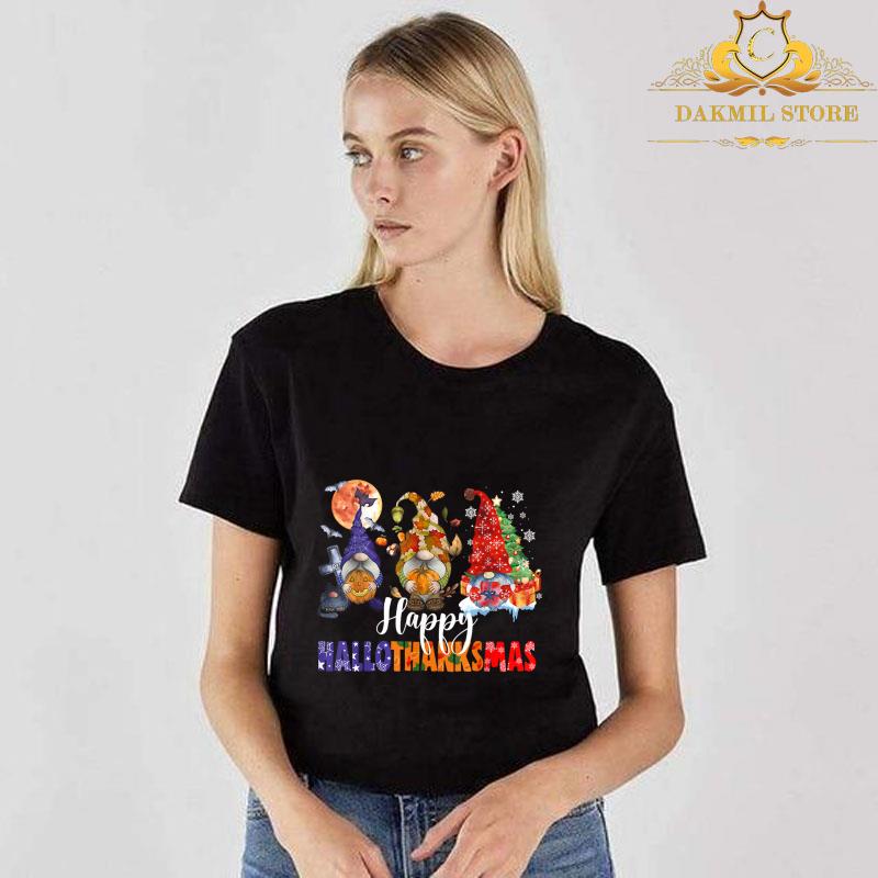 Halloween Thanksgiving Christmas Happy HalloThanksMas Gnomes T-Shirt Halloween Thanksgiving Christmas Happy HalloThanksMas Gnomes T Shirt 3 - Halloween Thanksgiving Christmas Happy HalloThanksMas Gnomes T-Shirt
